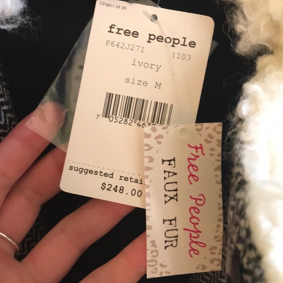 Free People (faux) Fur Jacket - Picture 5 of 5